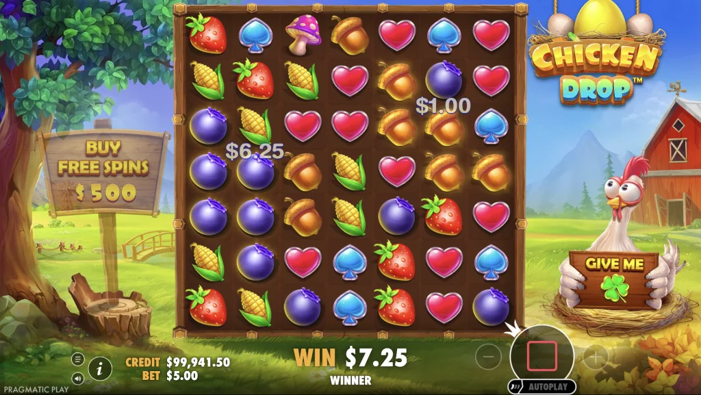 Chicken Drop Demo Spiel